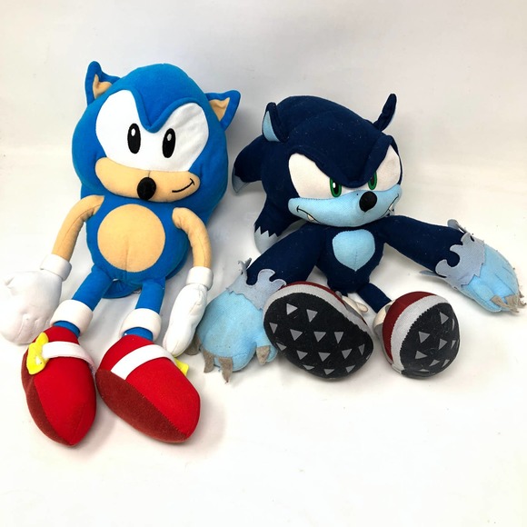 Toy Network Toys Great Eastern Sonic Blue Rings Hedgehog Werehog Plush Set Blue 4 Poshmark